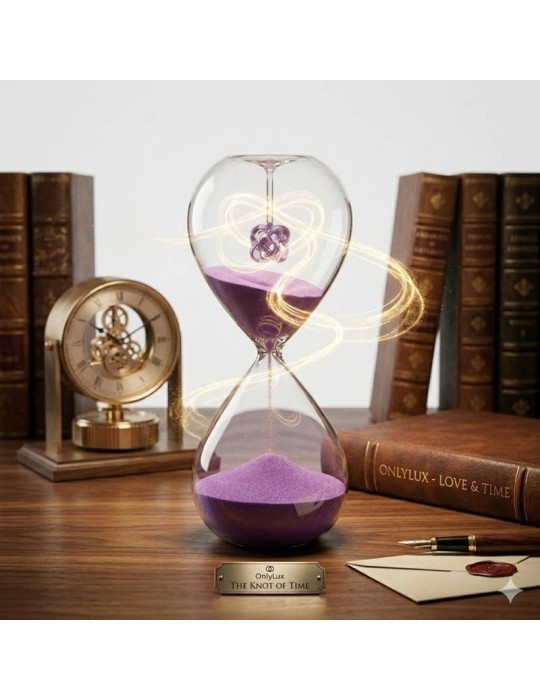 Clessidra Il Nodo dell’Amore Onlylux H20 cm Lilla