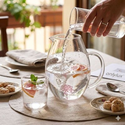 Brocca “Il Nodo dell’Amore” Rosa Onlylux in Vetro...