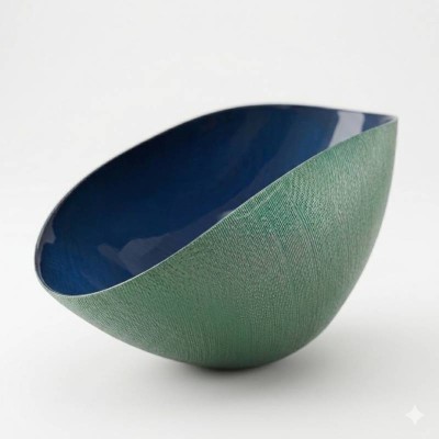 Coppa New Burano Onlylux in Vetro Soffiato - Verde e... 2
