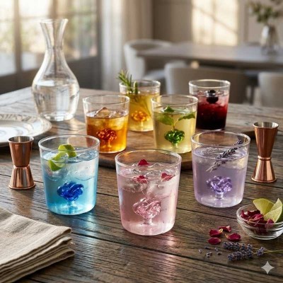 Set 6 Bicchieri “Il Nodo dell’Amore” Onlylux in Vetro...
