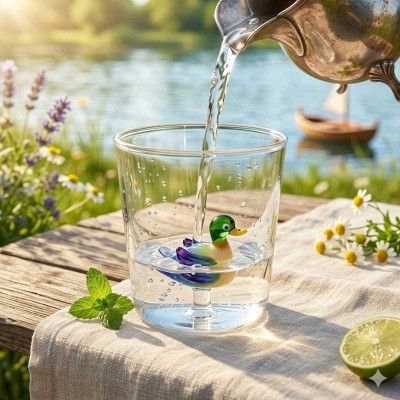 Bicchiere Tumbler in Vetro Soffiato Quaquak Onlylux -...