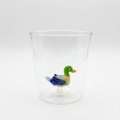 Bicchiere Tumbler in Vetro Soffiato Quaquak Onlylux -... 2