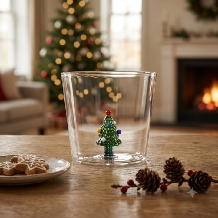 Ichendorf Tumbler Christmas Tales con albero alto 8 cm
