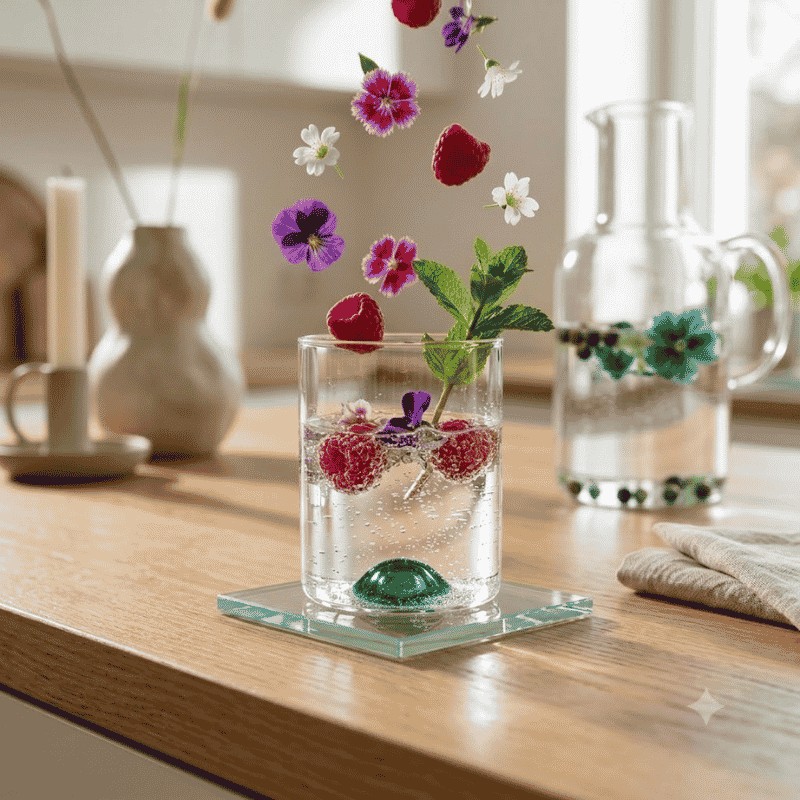 Bicchiere Tumbler Luna in Vetro con Punto...