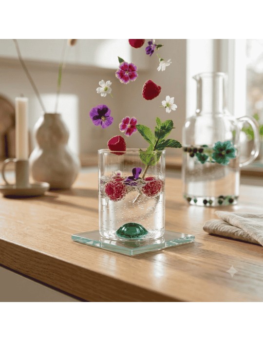 Bicchiere Tumbler Luna in Vetro con Punto...