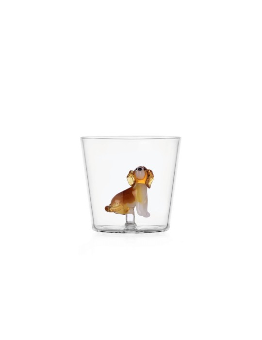 Bicchiere Tumbler in Vetro con Golden Retriever "Dogs" – Ichendorf Milano