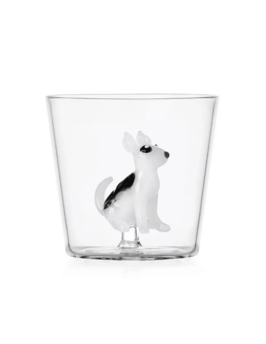 Bicchiere Tumbler in Vetro con Bull Terrier "Dog" – Ichendorf Milano