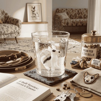 Bicchiere Tumbler in Vetro con Bull Terrier "Dog" –... 2