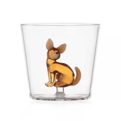 Bicchiere Tumbler in Vetro con Chihuahua "Dog" –...