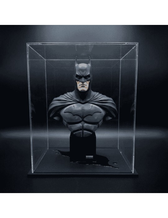 Teca Espositiva d'Autore con Scultura Busto "Batman" in Ceramica – Macrì