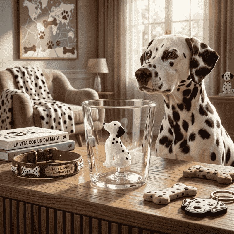 Bicchiere Tumbler in Vetro con Dalmata "Dog" –...
