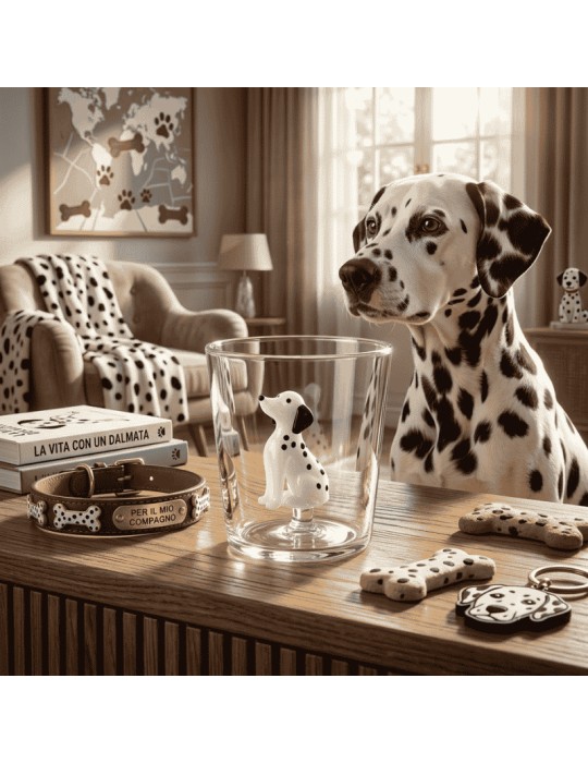 Bicchiere Tumbler in Vetro con Dalmata "Dog" –...
