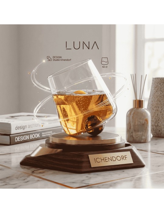 Bicchiere Tumbler in Vetro "Luna Flottante" con...