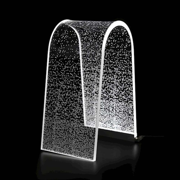 Vesta Lampada da tavolo Arc Bubbles in acrilico LED