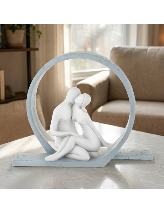 Scultura Coppia Innamorati Abbracciati...