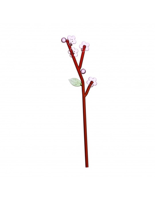 Fiore Decorativo in Vetro Borosilicato "Botanica" Ramo di Pesco – Ichendorf Milano