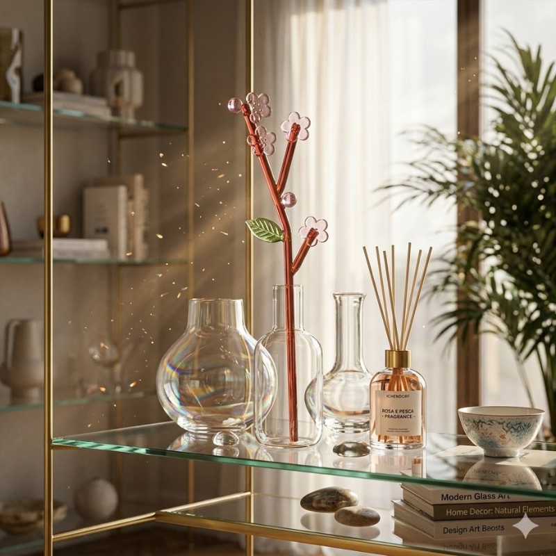 Fiore Decorativo in Vetro Borosilicato...