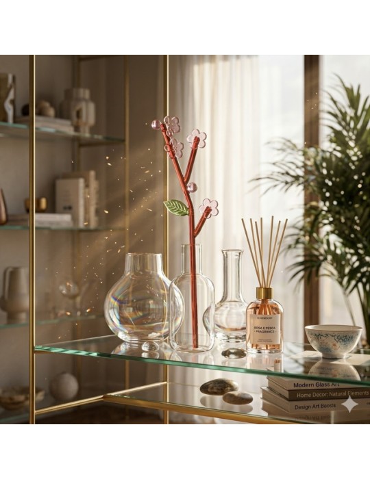 Fiore Decorativo in Vetro Borosilicato...