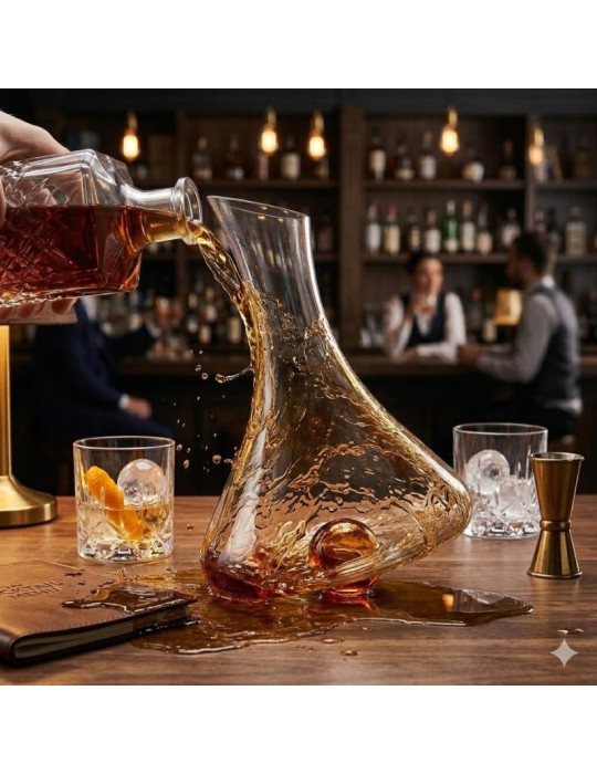 Decanter Galleggiante Luna Amber - Ichendorf...