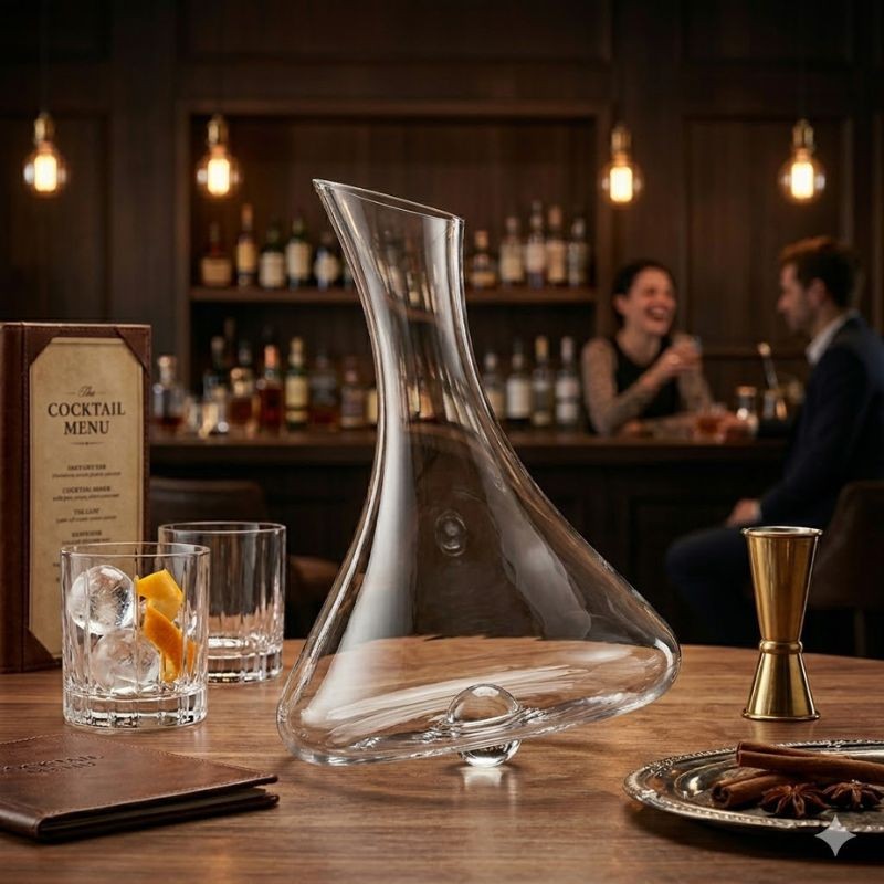 Decanter Galleggiante Luna Trasparente -...