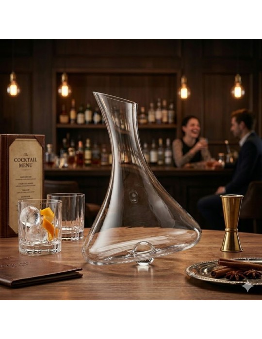 Decanter Galleggiante Luna Trasparente -...