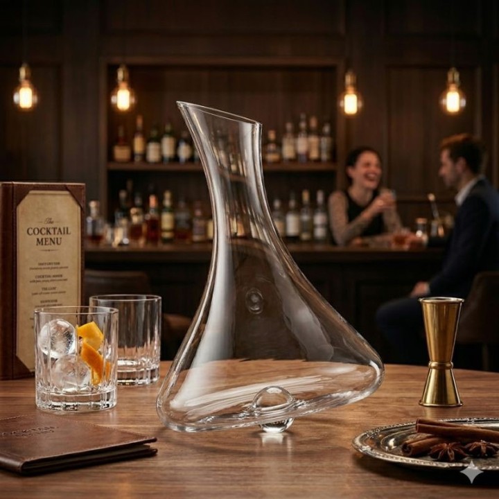 Ichendorf Milano Decanter Luna inclinabile trasparente