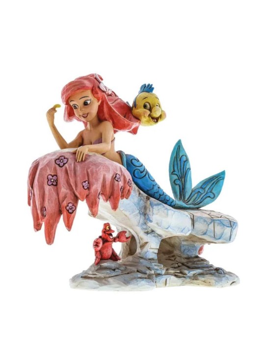 Ariel sulla Roccia 25° Anniversario - Disney Traditions Jim Shore ENESCO