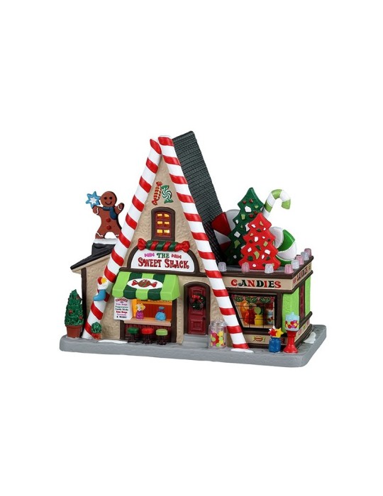 Lemax The Sweet Shack - Edificio Illuminato in Porcellana con Scena Interna - Cod. 25930