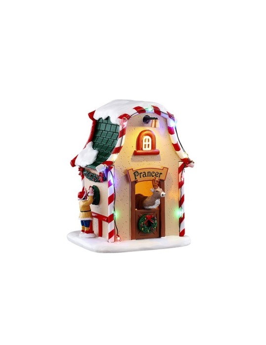 Prancer's Den Lemax 54534 – Scena Natalizia da Collezione con Luci a LED
