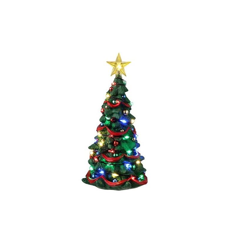 Lemax Joyful Christmas Tree - Albero di Natale Luminoso in Miniatura (Cod. 34101)