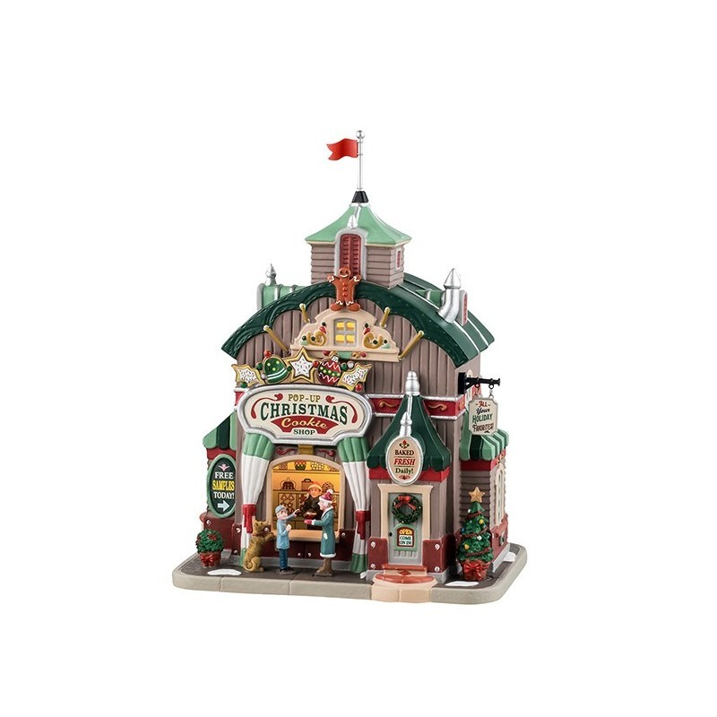 Lemax Pop-Up Christmas Cookie Shop - Edificio Illuminato in Porcellana (Cod. 45248)