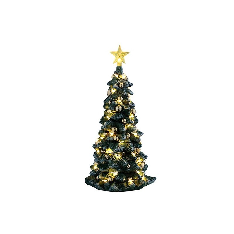 Lemax Snowy Christmas Tree Clear Light - Albero di Natale Innevato Luminoso (Cod. 54526)