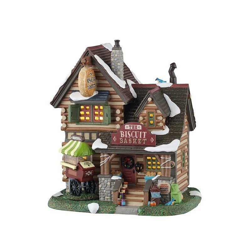 Lemax The Biscuit Basket - Edificio Natalizio Illuminato in Porcellana (Cod. 55330)