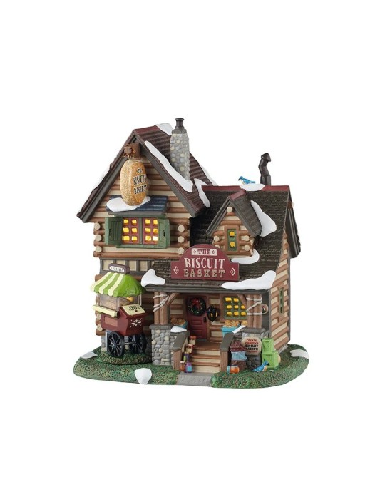 Lemax The Biscuit Basket - Edificio Natalizio Illuminato in Porcellana (Cod. 55330)