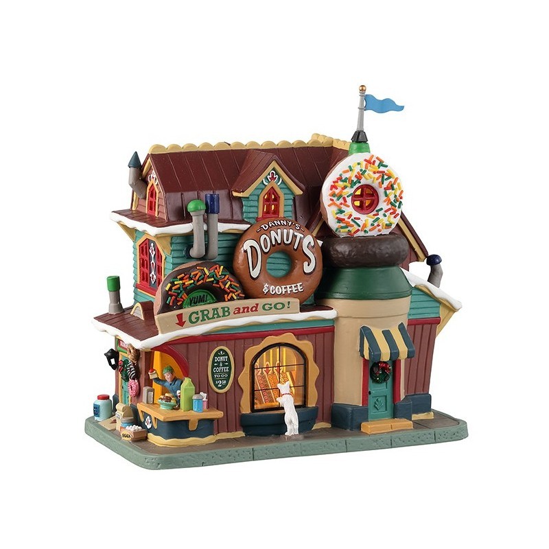 Lemax Danny's Donuts & Coffee - Edificio Illuminato in Porcellana (Cod. 35031)