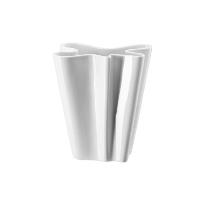 Rosenthal Vaso Flux Weiss in Pregiata Porcellana - h 21...