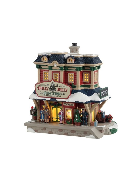 Lemax Holly Jolly Junction Caddington Village – Edificio Illuminato con Alimentatore Incluso