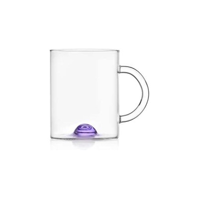 Mug Luna Punto Lilla Ichendorf Milano in Vetro Borosilicato