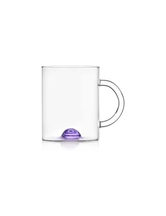 Mug Luna Punto Lilla Ichendorf Milano in Vetro Borosilicato
