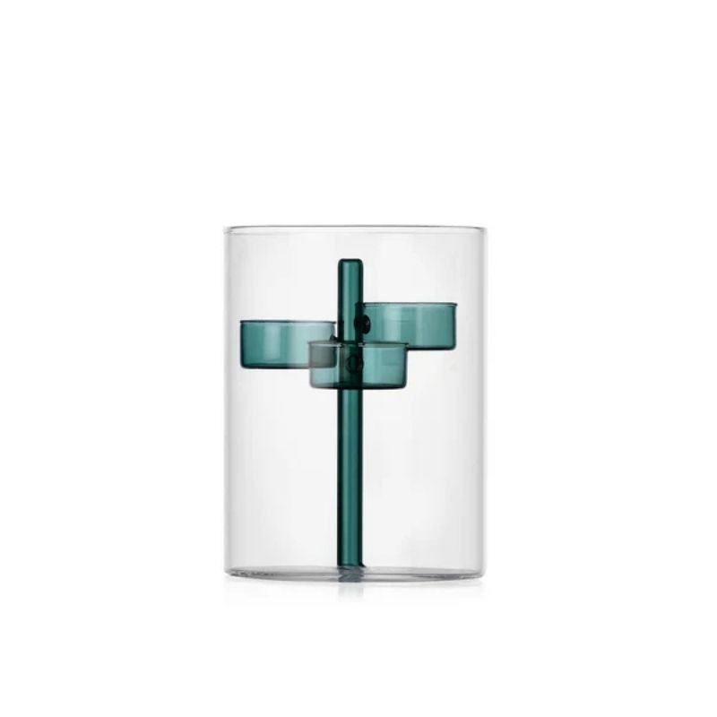 Porta Tealight e Vaso Iris 3 Candele Petrolio Ichendorf Milano