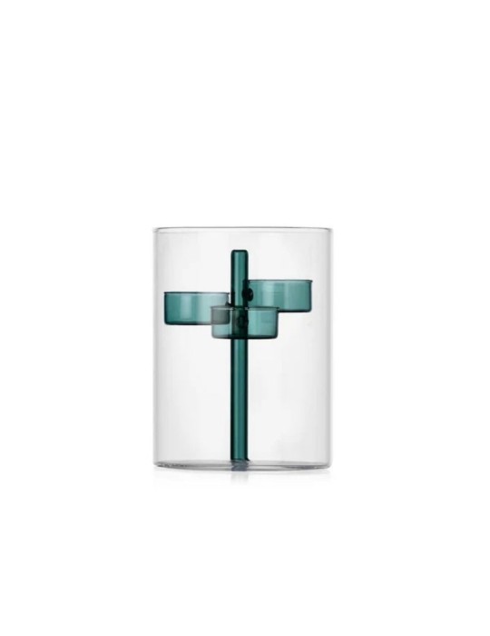 Porta Tealight e Vaso Iris 3 Candele Petrolio Ichendorf Milano
