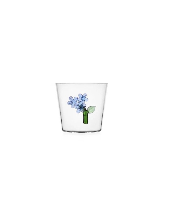 Bicchiere Botanica Fiore Azzurro Ichendorf Milano in Vetro Borosilicato