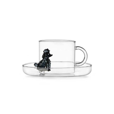 Tazza Tè con Piattino Barboncino Dogs Ichendorf Milano in...