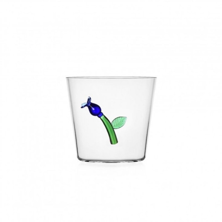 Ichendorf Milano Tumbler Botanica con fiore blu da 35 cl