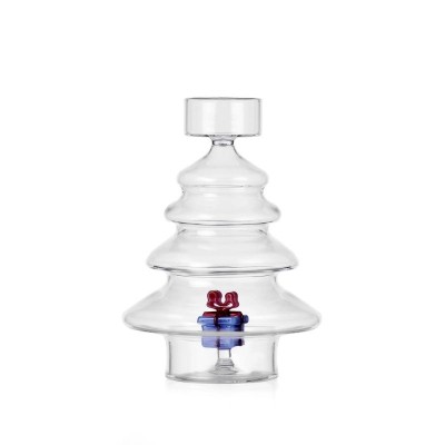 Porta Candele Tealight Regalo Azzurro Christmas Tales...