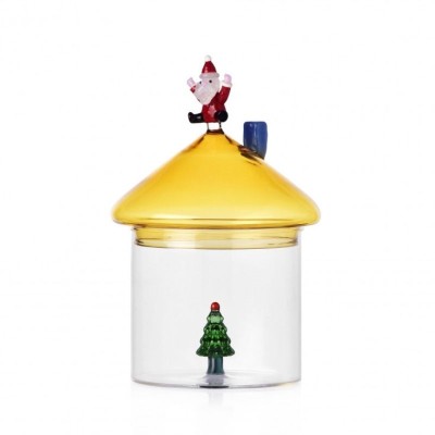 Scatola in Vetro con Babbo Natale Christmas Tales...