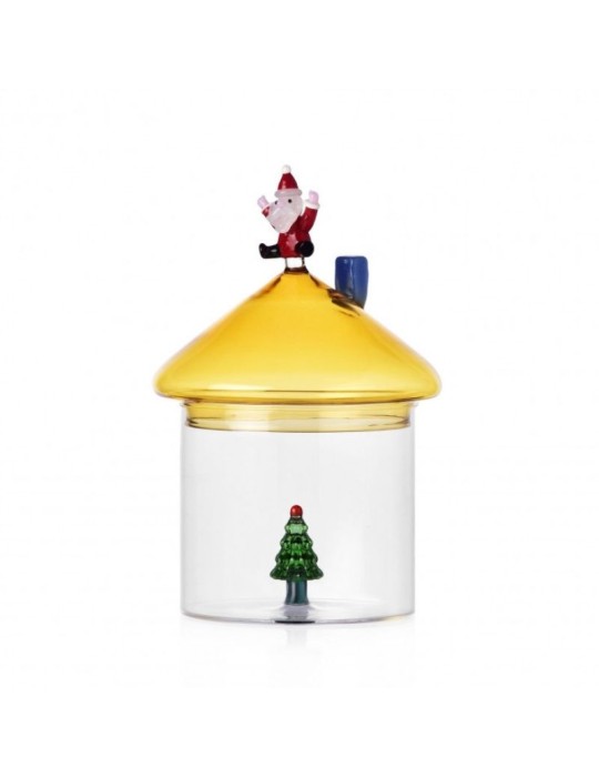 Scatola in Vetro con Babbo Natale Christmas Tales Ichendorf Milano