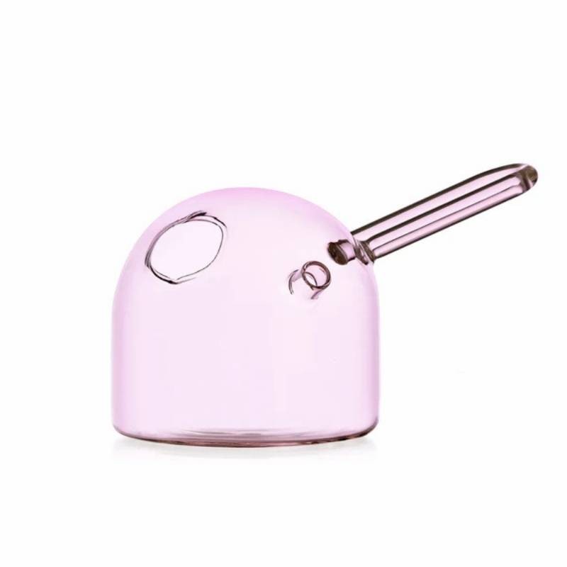 Teiera Rosa in Vetro Borosilicato Pot Ichendorf - Design Paolo Golinelli