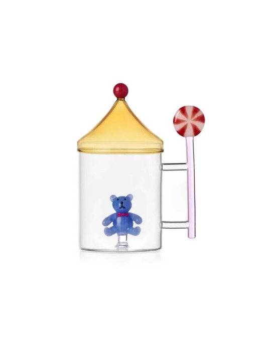 Tisaniera Orsacchiotto Azzurro Schiaccianoci Ichendorf - Design Alessandra Baldereschi
