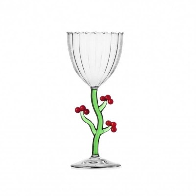 Calice in Vetro con Agrifoglio Botanica Christmas...